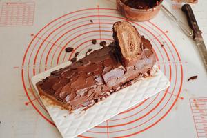 圣诞木材蛋糕 Bûche de Noël——北鼎烤箱食谱的做法 步骤15