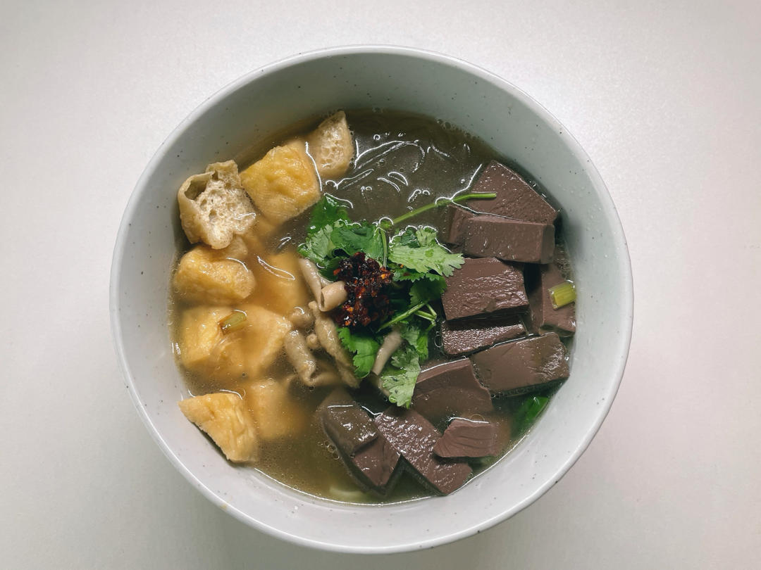 零失败记忆中的老鸭（鸭血）粉丝汤