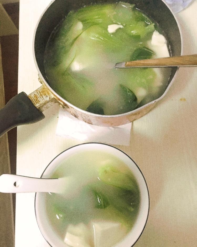 青菜豆腐汤