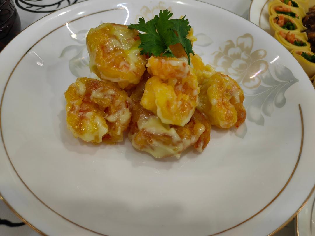 柏悦平替版芥末虾球