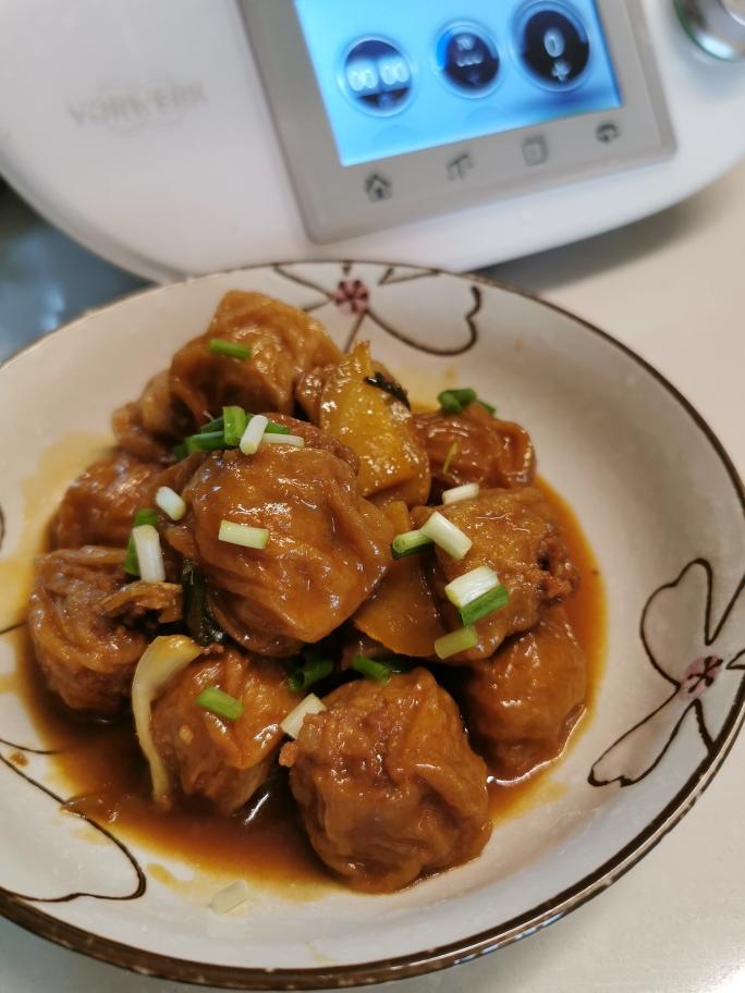 油面筋塞肉 小美版的做法