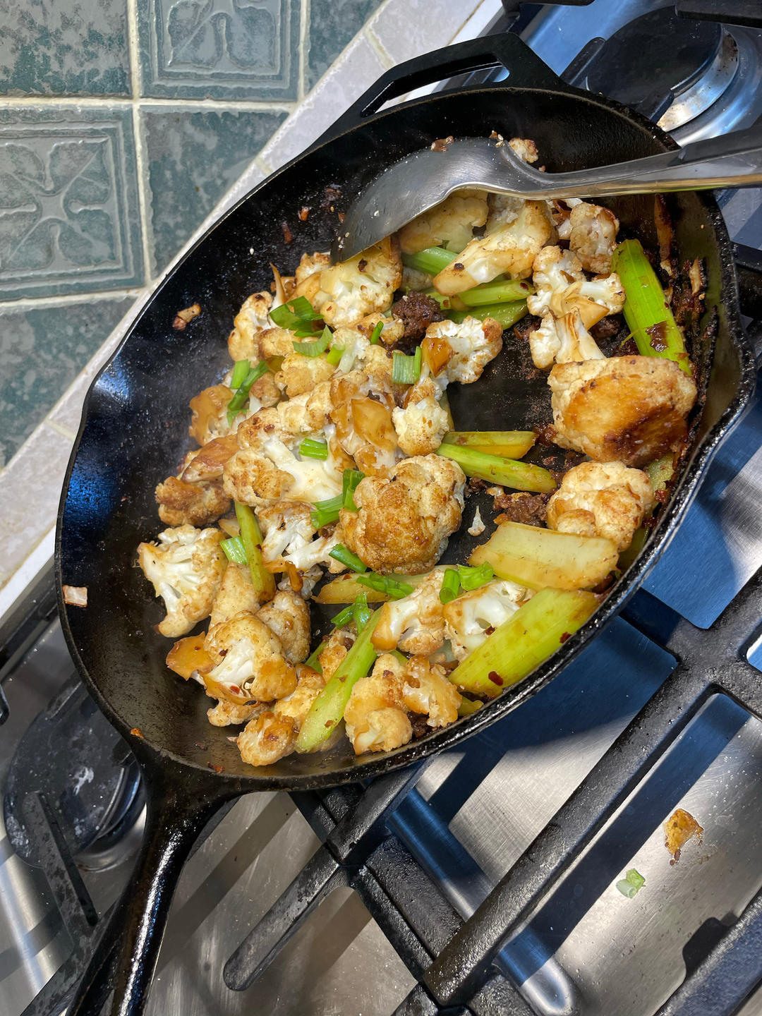 和饭店一个味道的干锅花菜