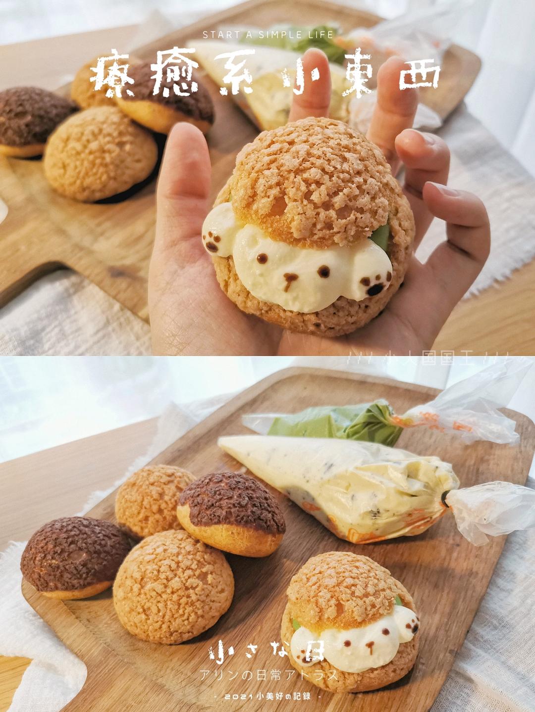 完美酥皮大泡芙｜少油｜详细教程｜3种口味｜原味｜抹茶｜可可｜泡芙常见问题汇总