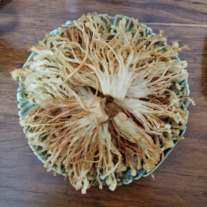 酥炸金针蘑