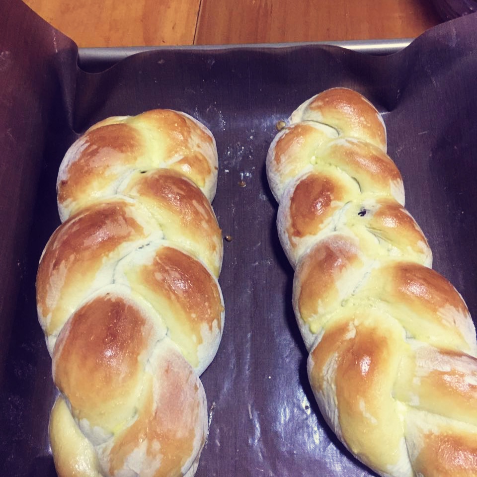 蔓越莓辫子面包