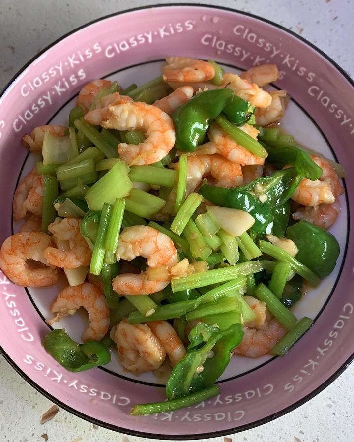 西芹炒虾仁