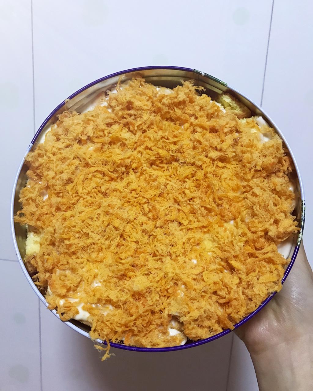 自制肉松沙拉蛋糕盒子
