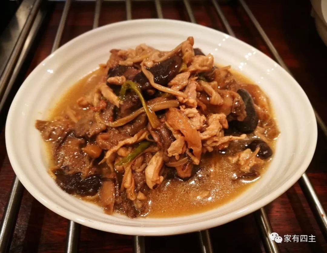 杂菇溜肉丝