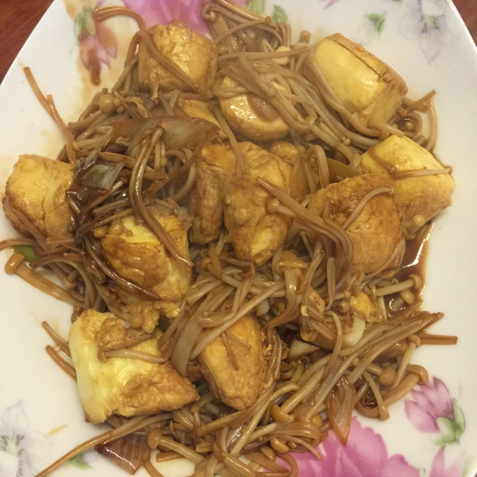 超级下饭菜--金针菇日本豆腐