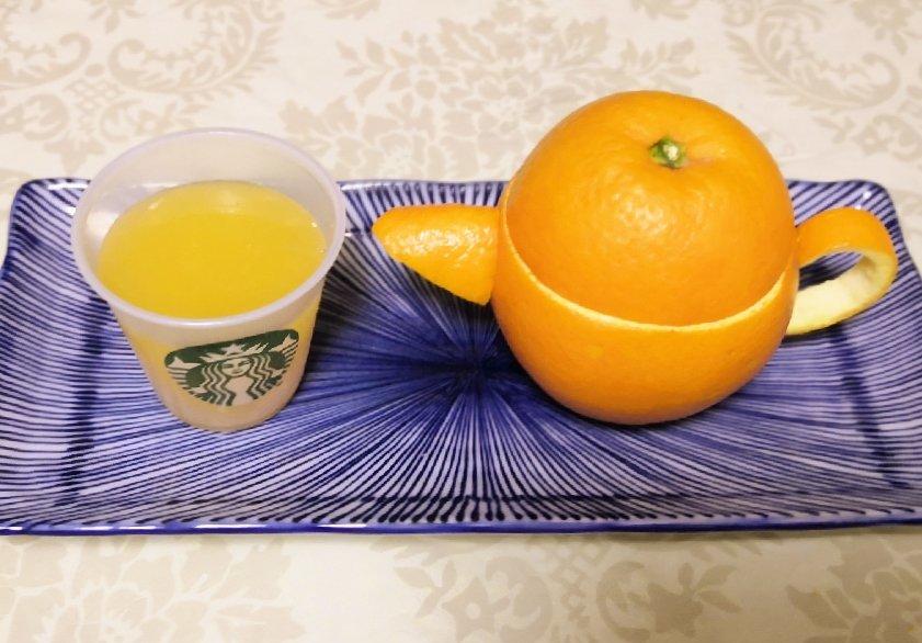 超萌的橙子茶壶