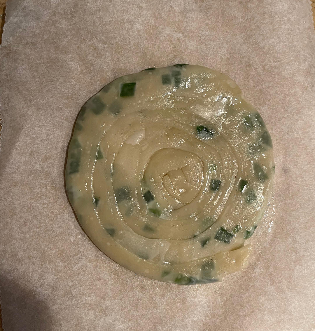 馄饨皮葱油饼
