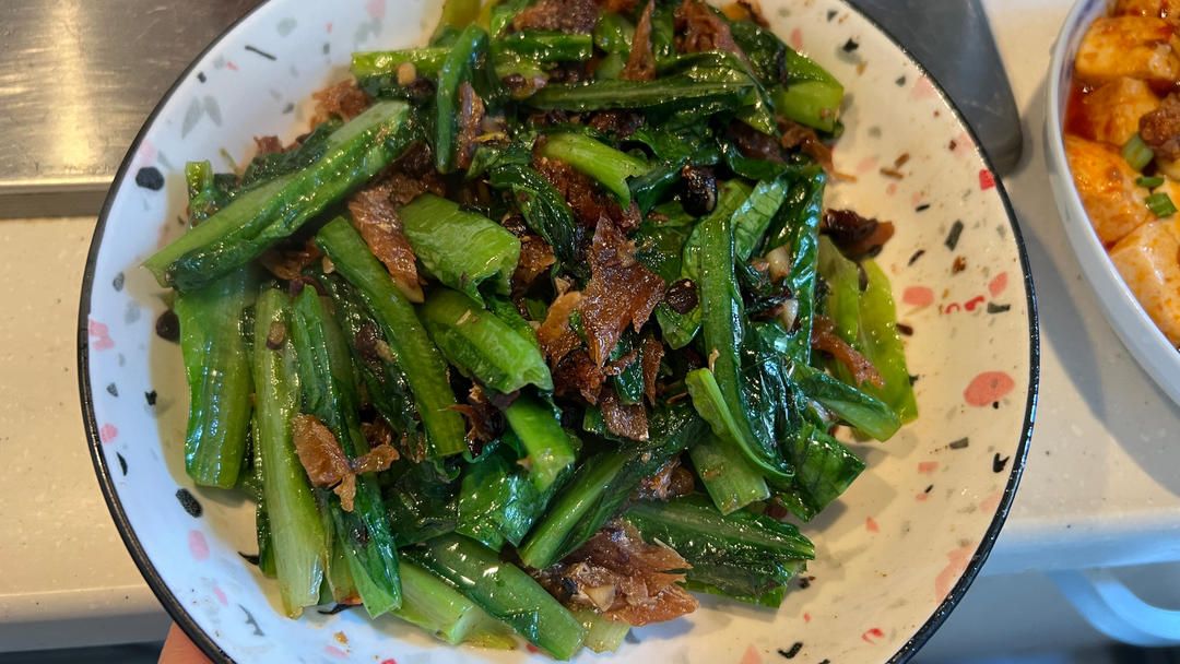 豆豉鲮鱼油麦菜