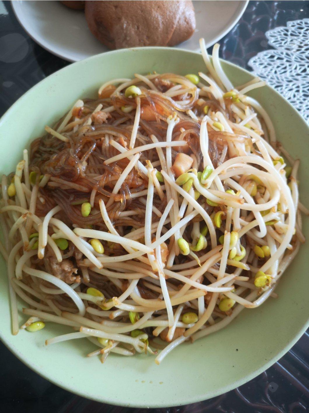 肉末粉丝黄豆芽