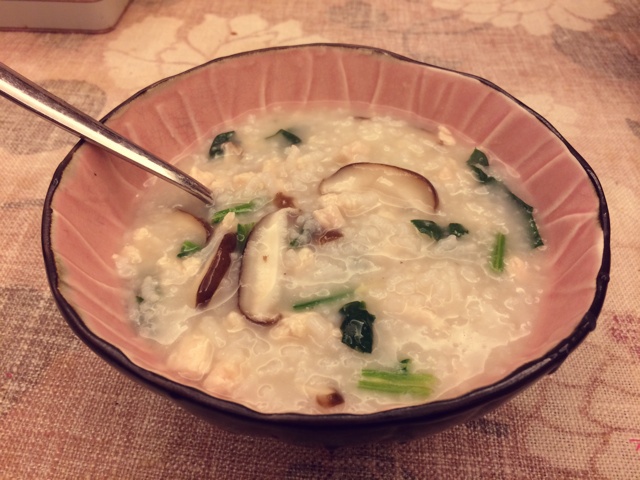 香菇鸡肉粥