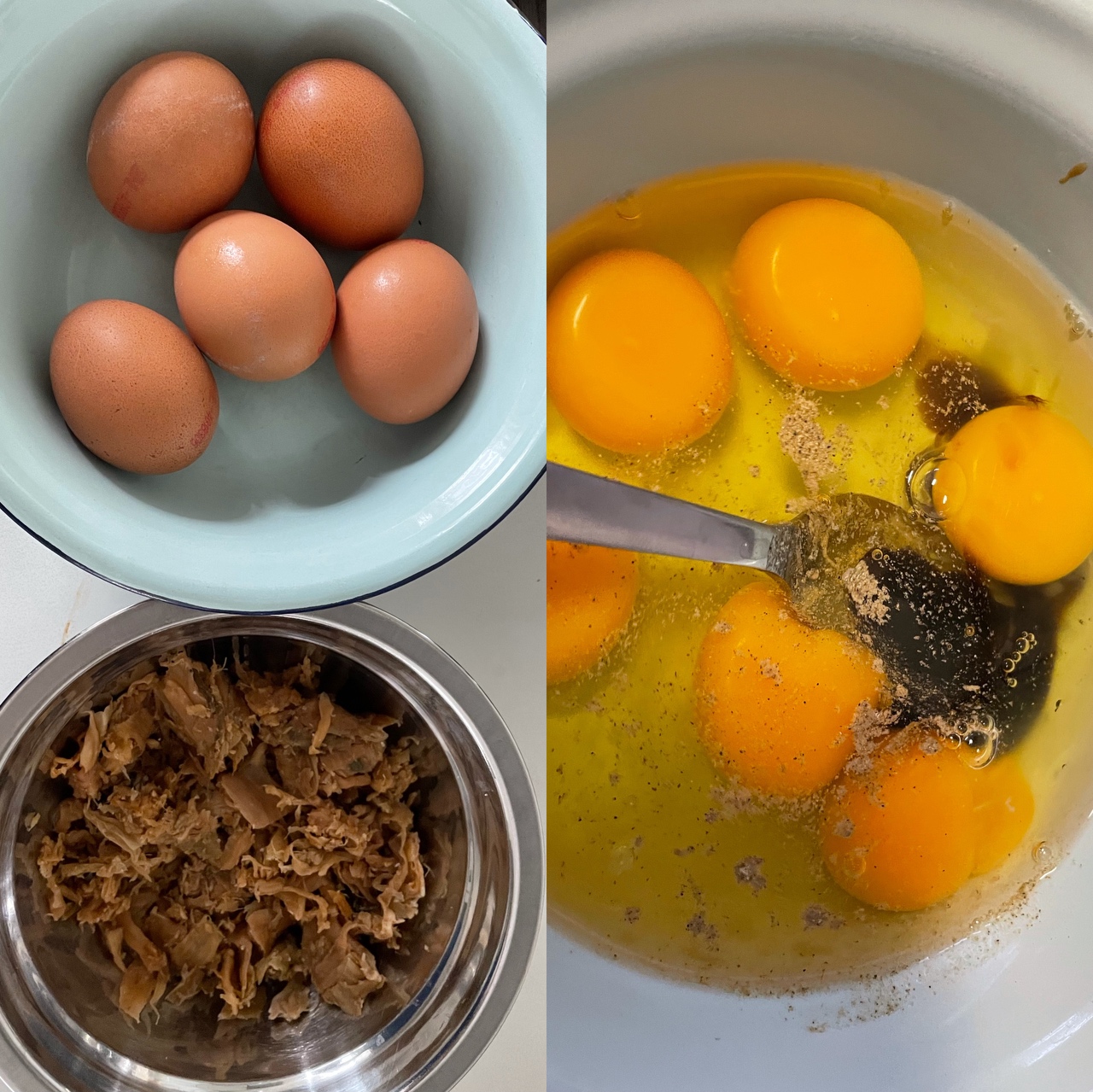 5 分钟冬菜煎蛋的做法 步骤1