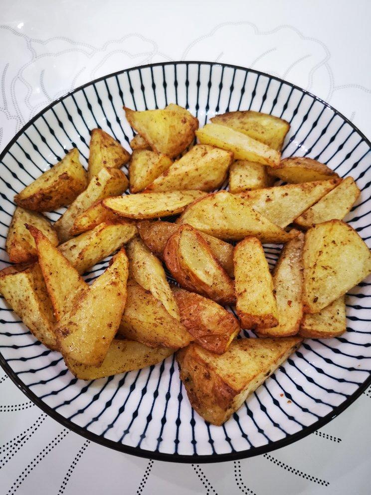 空气炸锅版烤薯角（烤土豆）