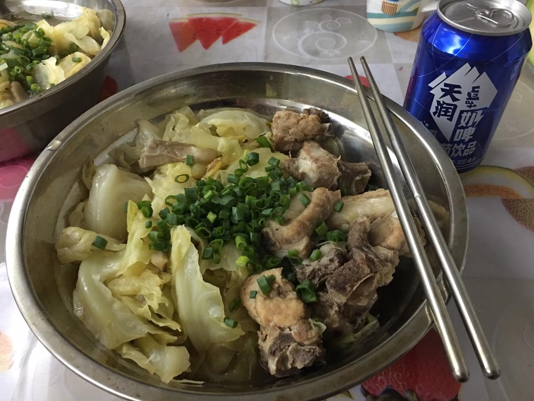 白菜排骨炖粉条