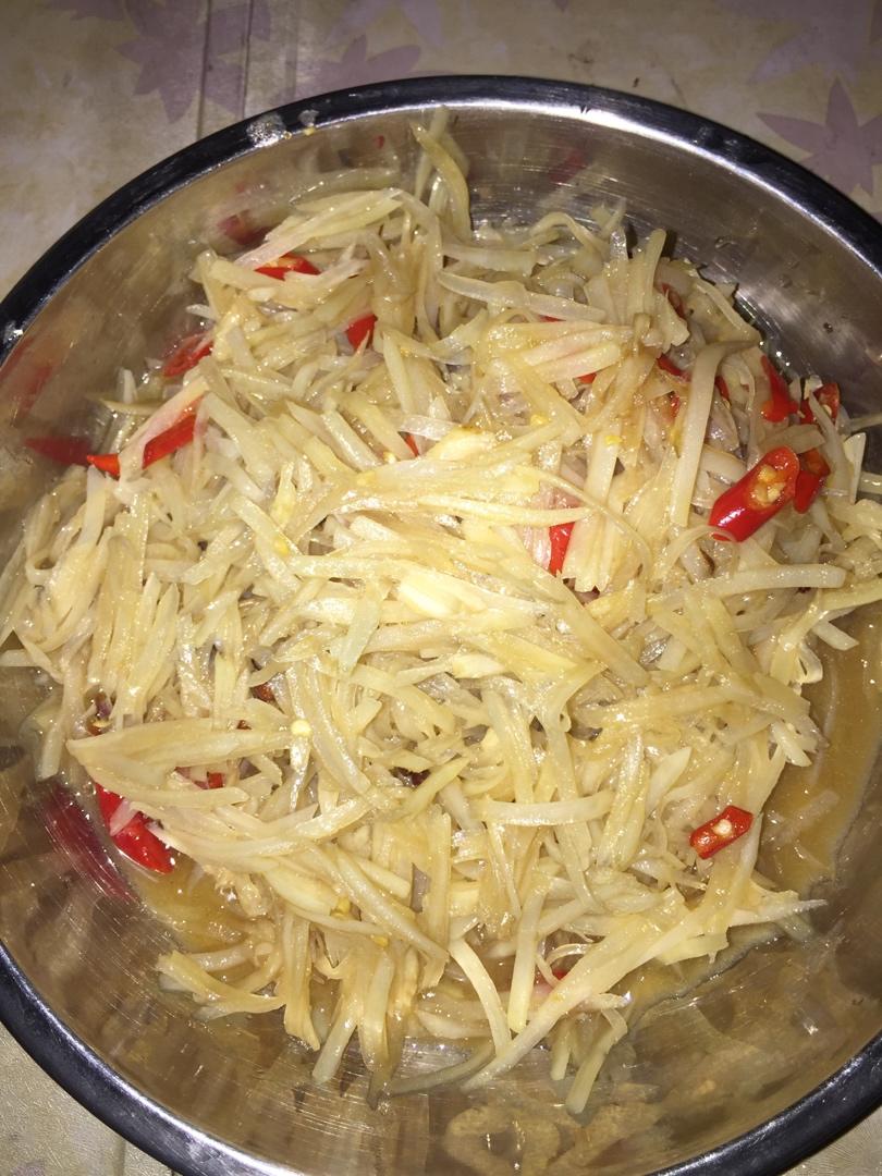 🌶️5分钟搞定“酸辣土豆丝”超级好吃开胃
