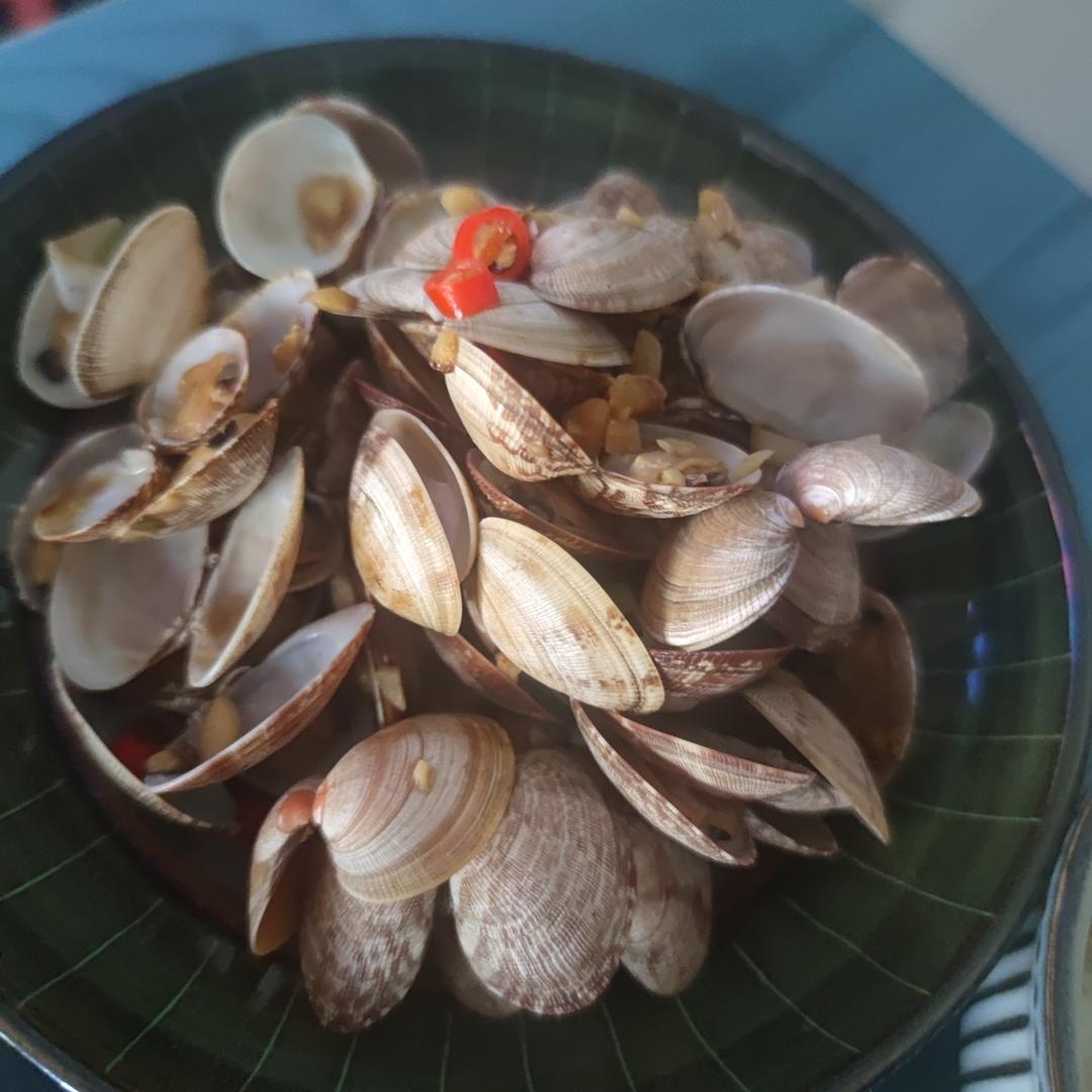 5分钟快手菜❗️秒杀路边摊爆炒花甲～好吃到爆