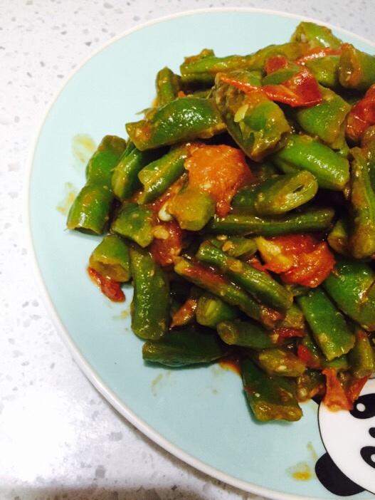 西红柿炒豆角