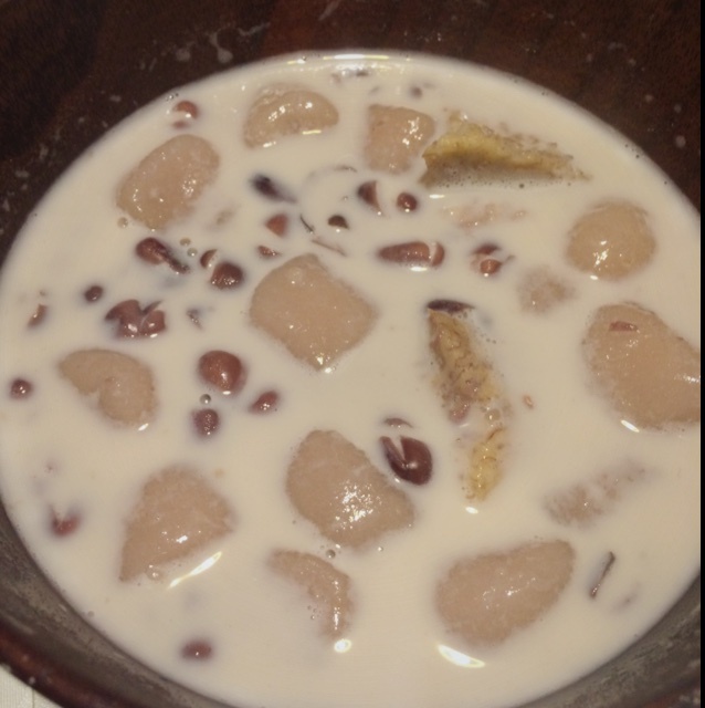 芋圆红豆奶茶