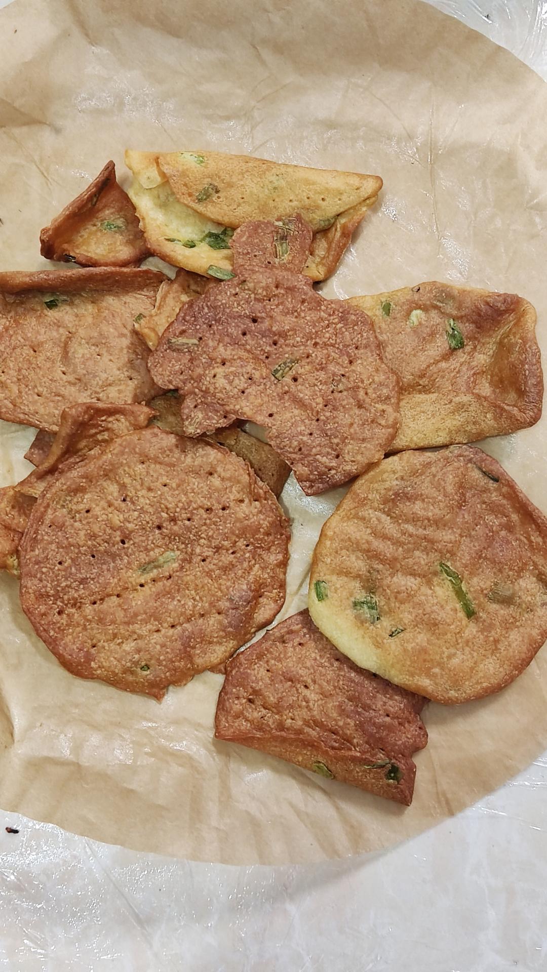 无糖低油‼️搅一搅就能做的香葱苏打饼