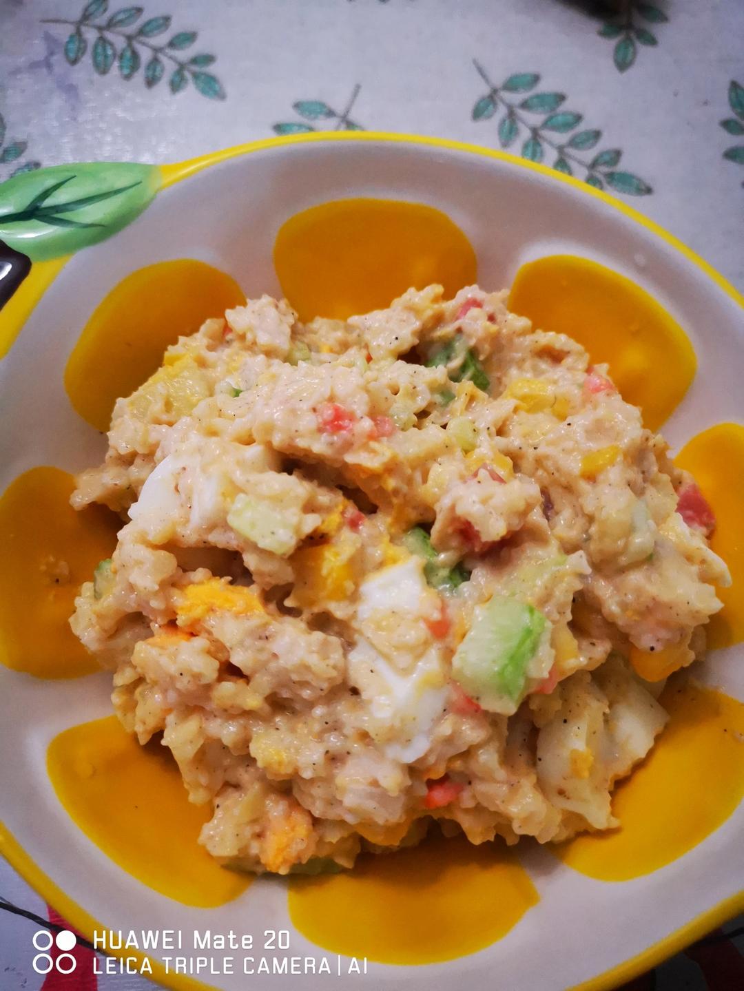 日式土豆泥沙拉（简单易学、健身代餐）