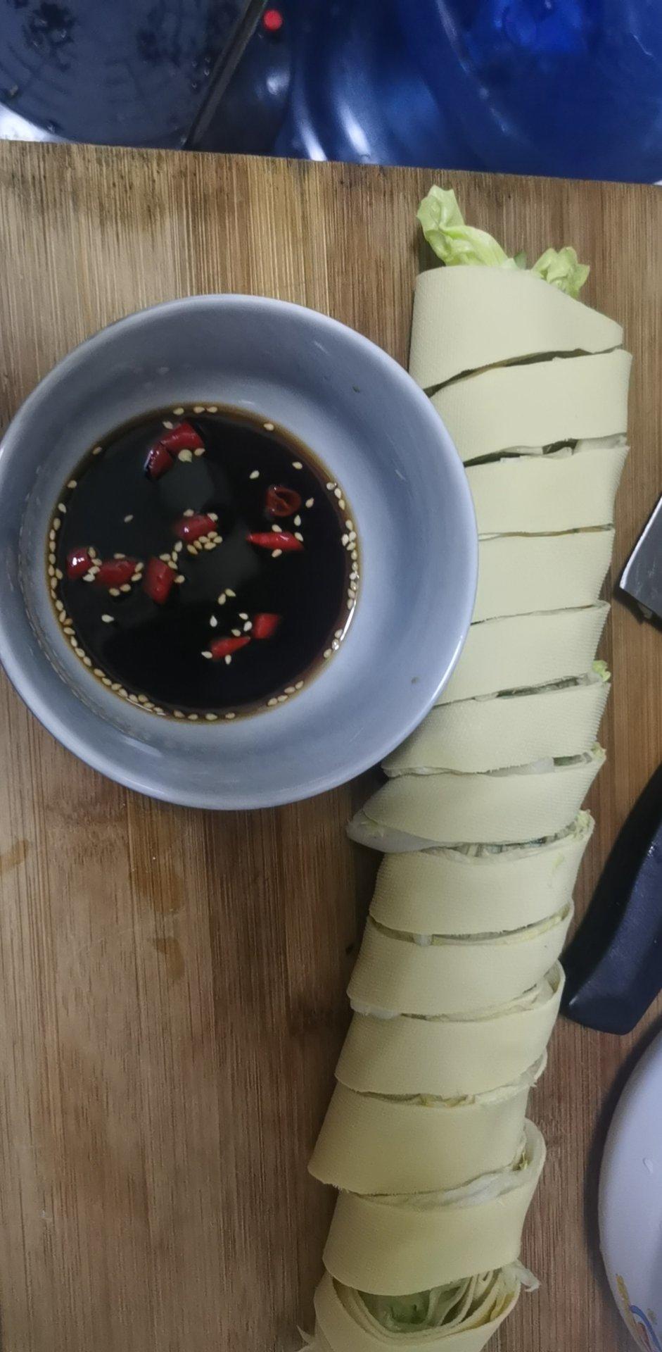 蔬菜豆皮卷减脂晚餐