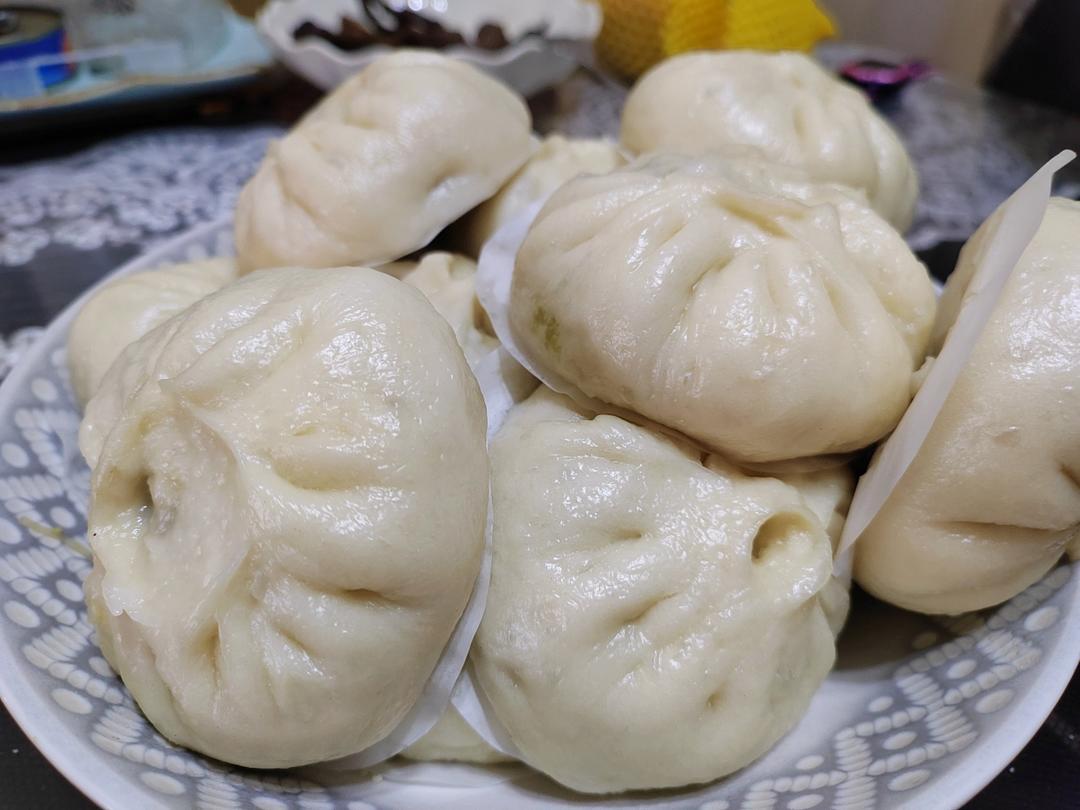 胡萝卜木耳鸡蛋素包子