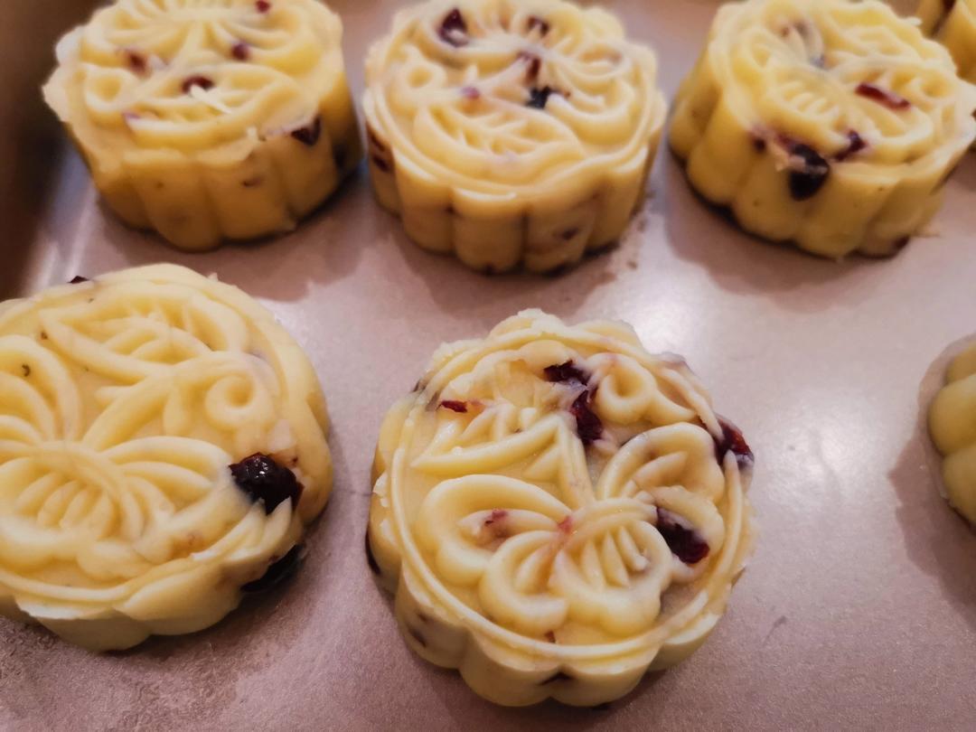 蔓越莓绿豆糕