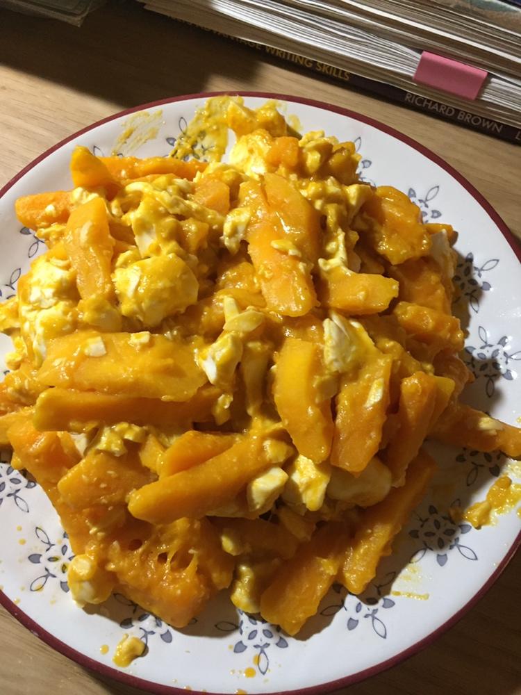 咸鸭蛋炒南瓜的做法