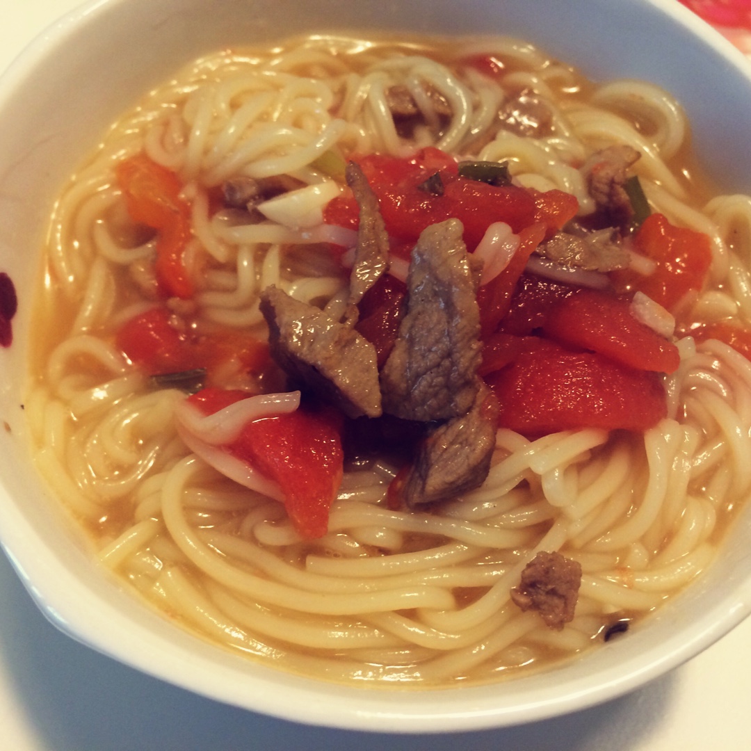 葱香肉沫面