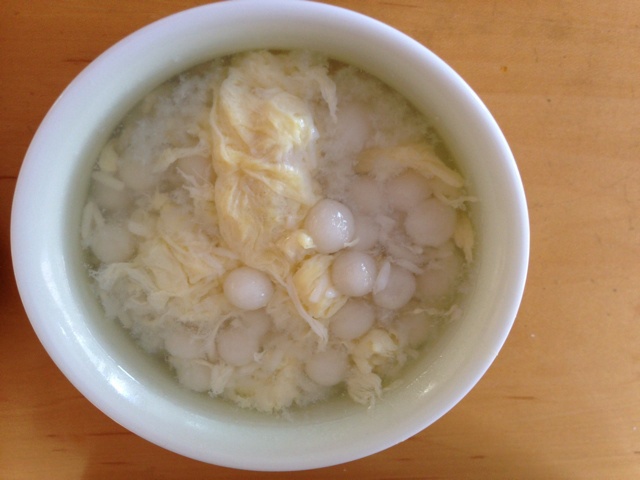 米酒蛋花小汤圆