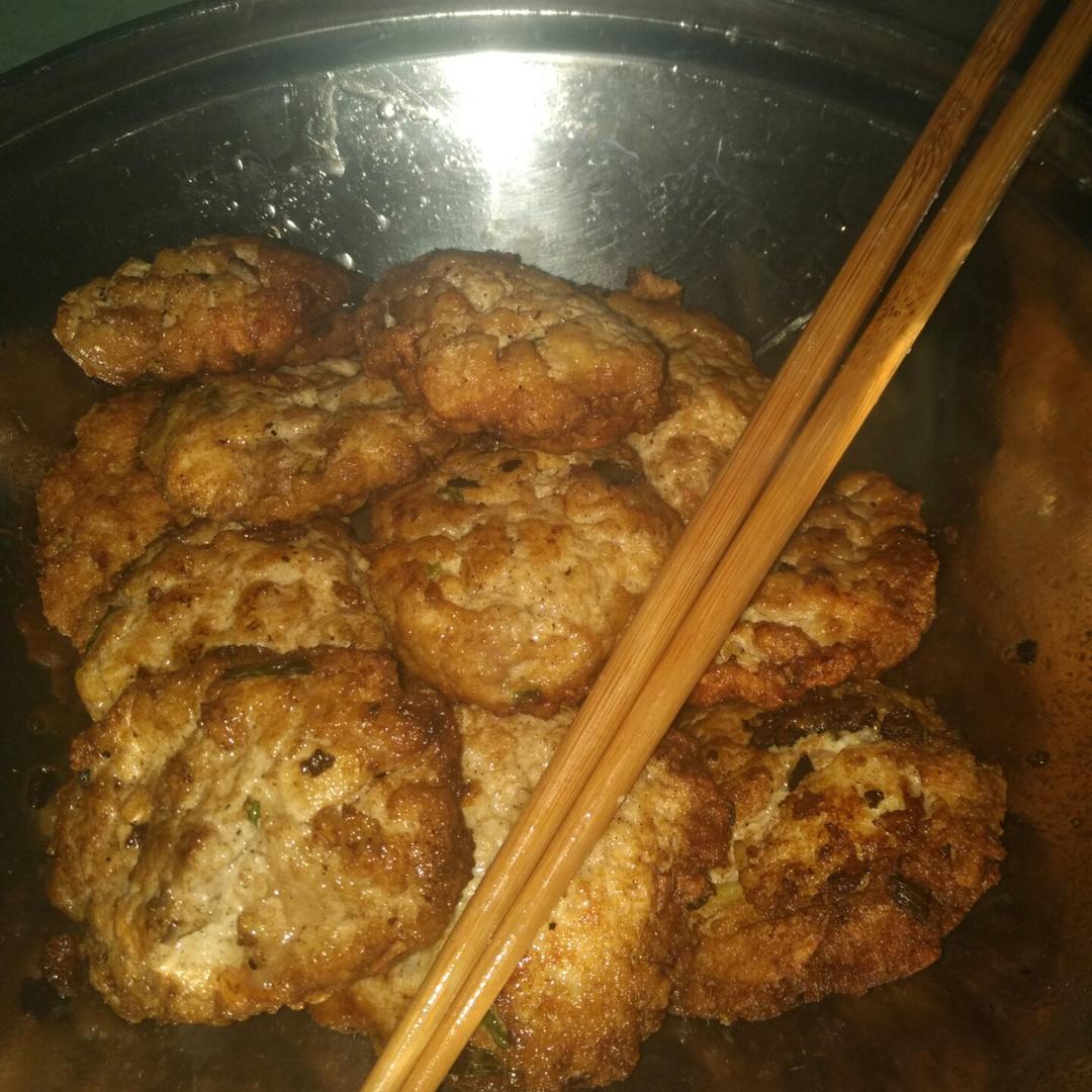 豆腐鲜肉饼