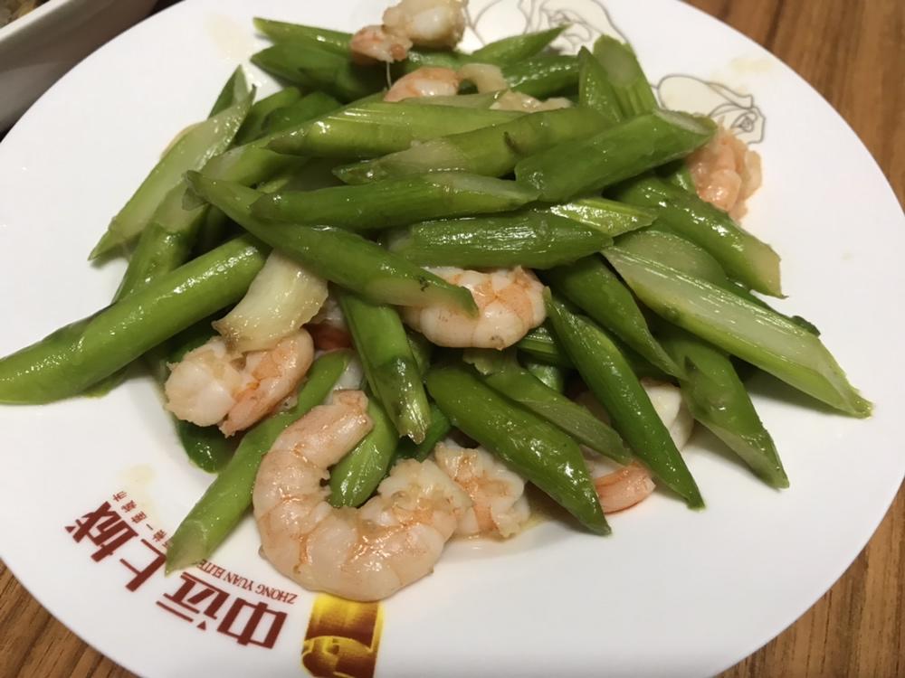 芦笋炒虾仁