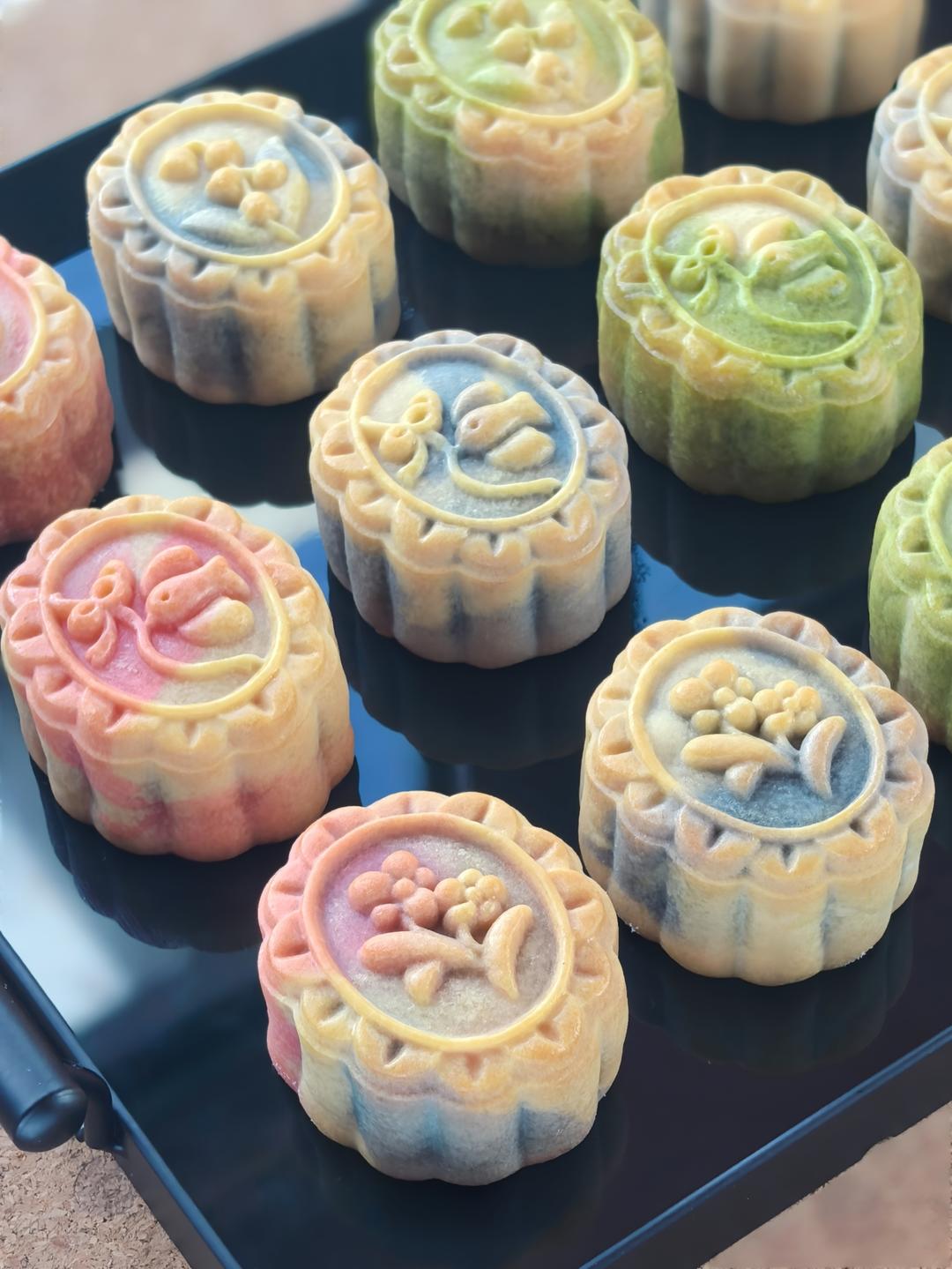 50克彩色广式月饼‼️超详细视频教程