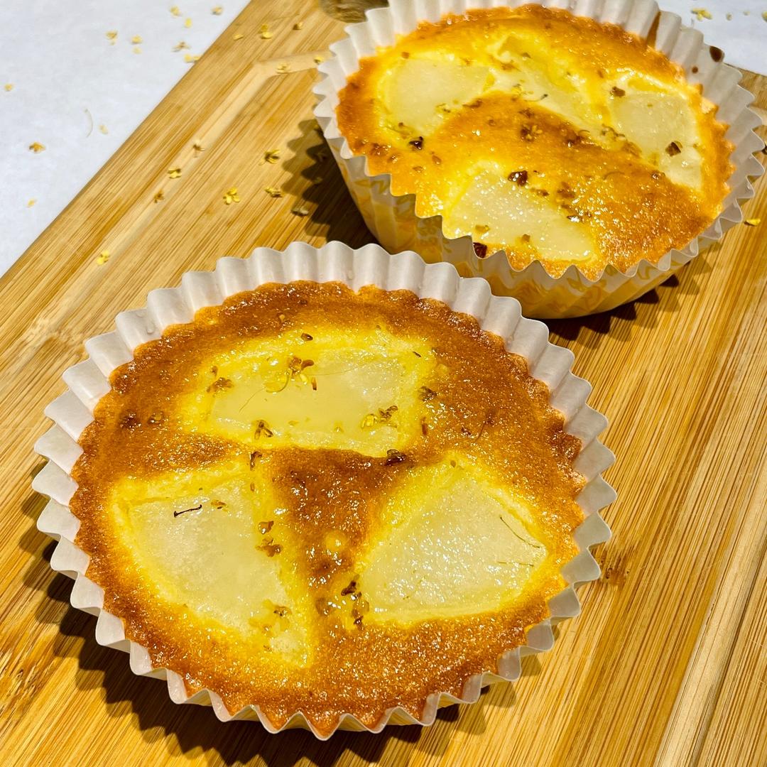 秋天的甜蜜味道：桂花雪梨克拉芙缇clafoutis的做法