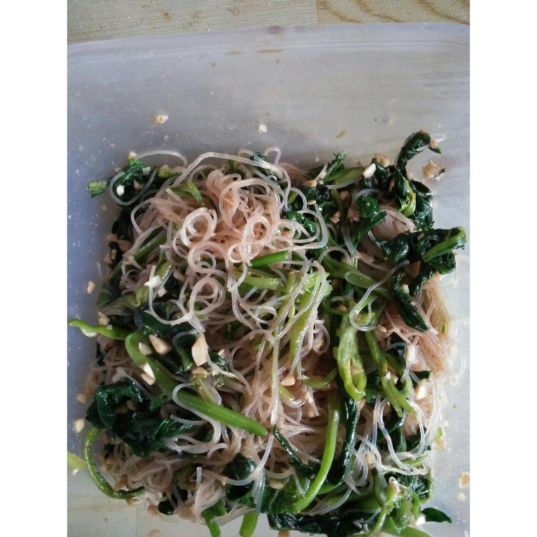 凉拌菠菜粉丝