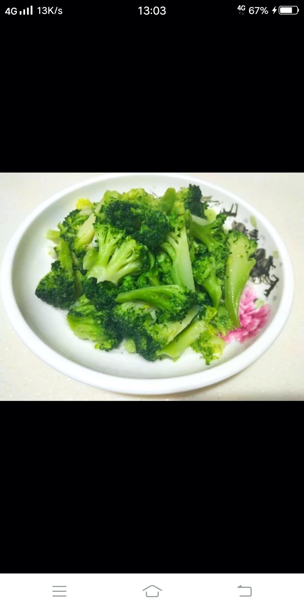 最清淡版炒西蓝花的做法