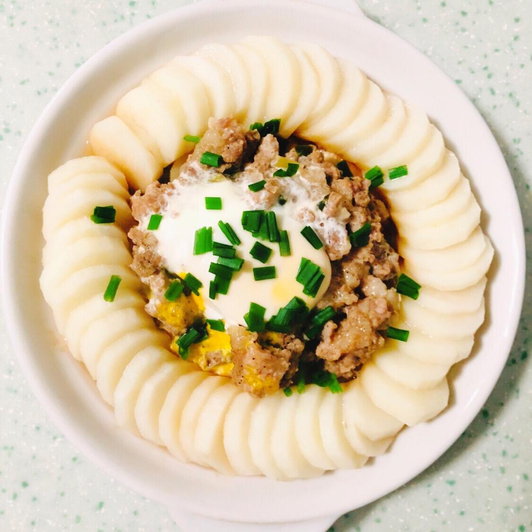 花开富贵之山药蒸肉糜