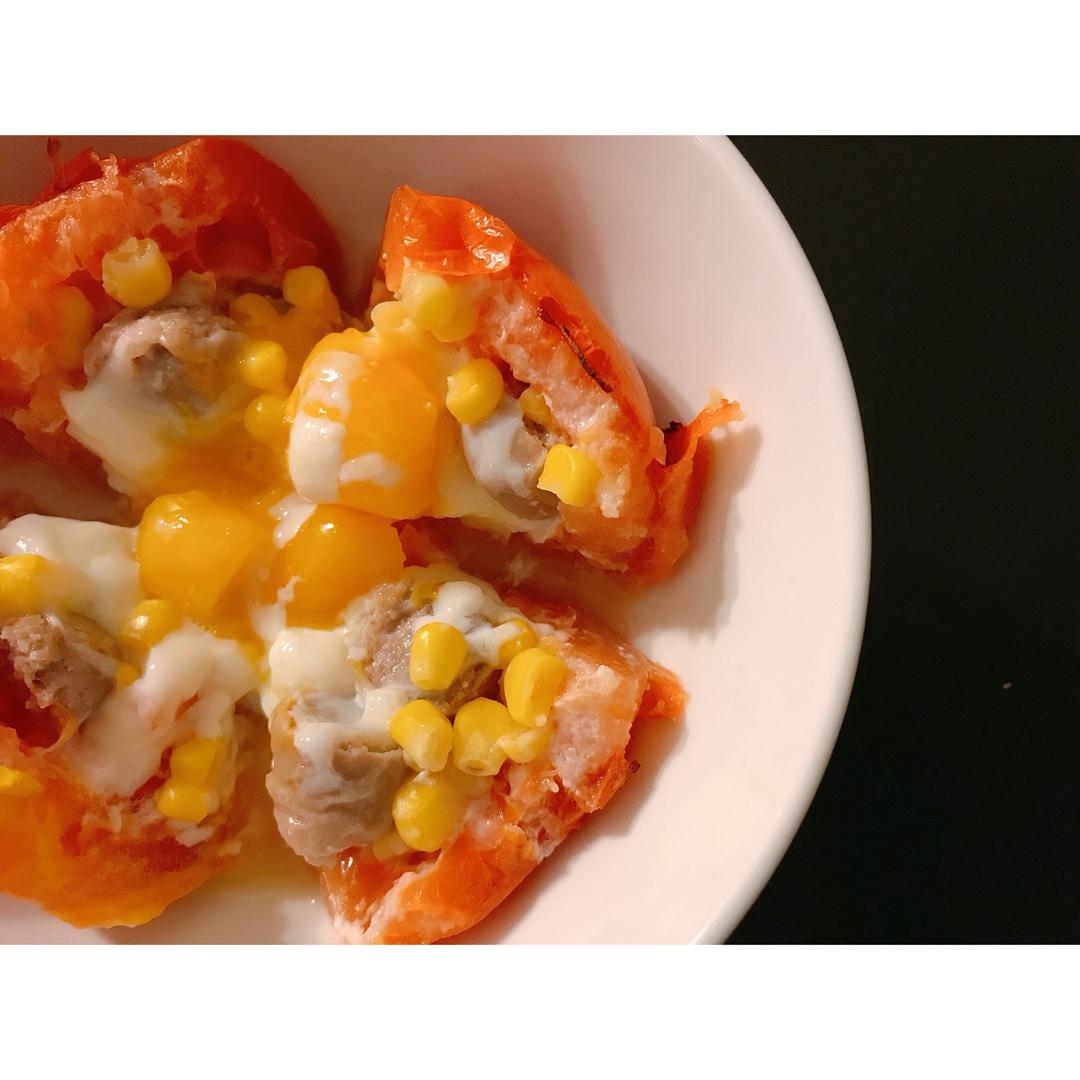 番茄鸡蛋杯（早餐鸡蛋杯升级版，彩椒鸡蛋杯姊妹篇）