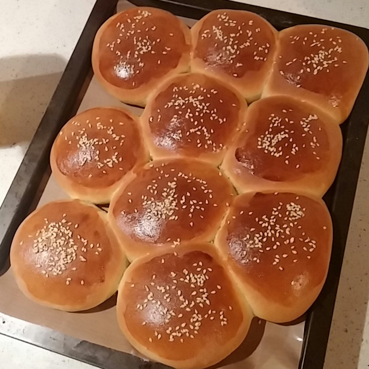 鲜奶红豆包