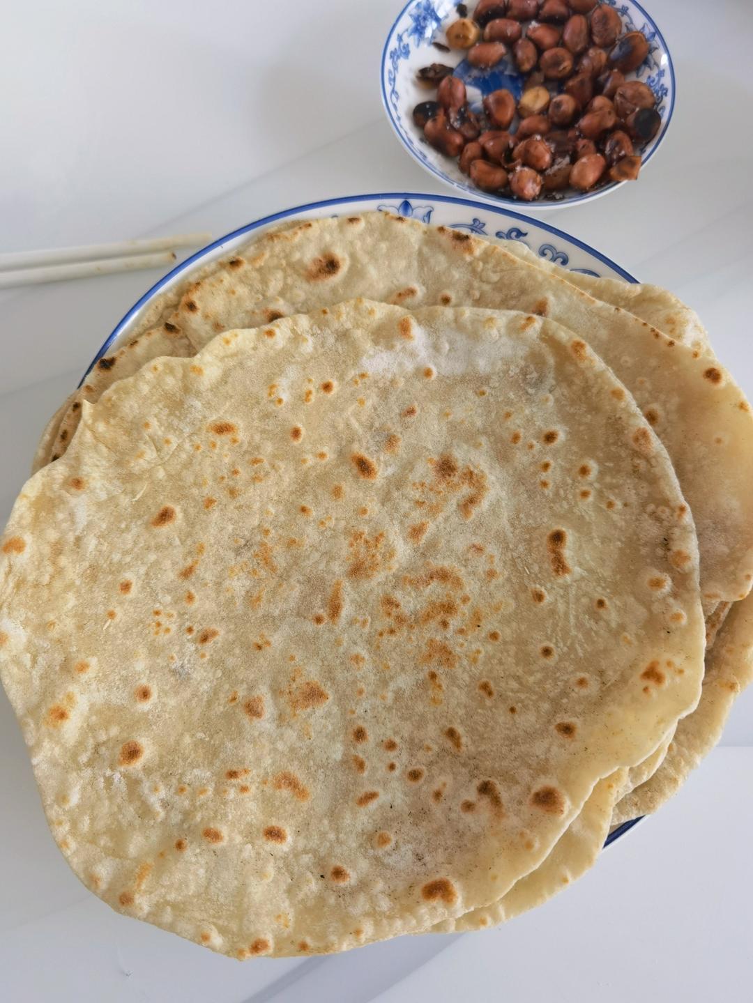 卷饼、春饼皮又薄又软还有韧劲的秘方