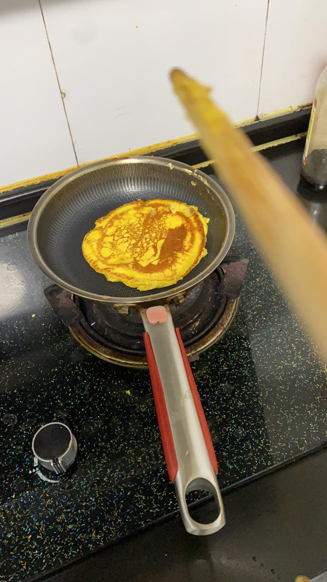 不用酵母也不加一滴油的健康早餐～玉米饼
