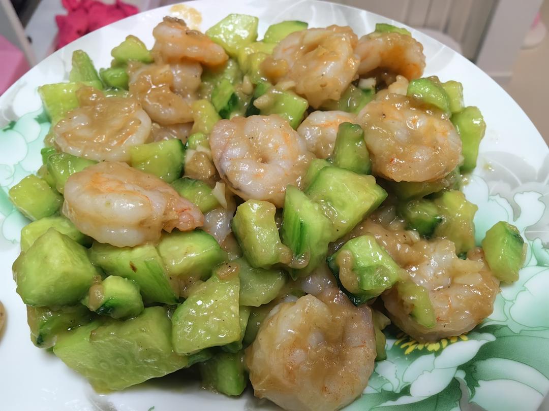 独食快手菜——青瓜炒虾仁
