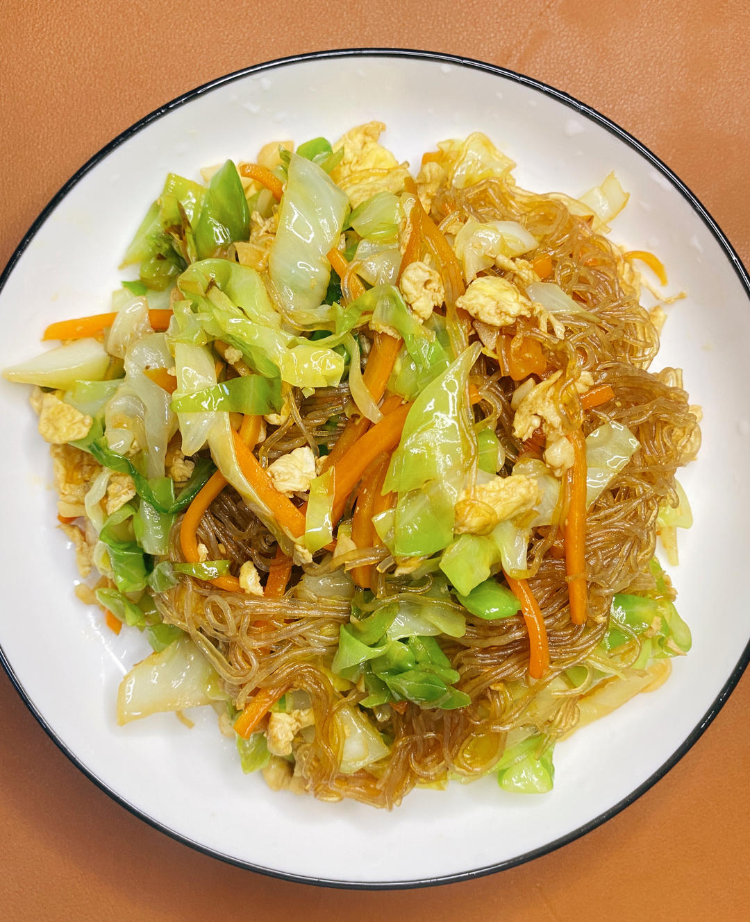 包菜炒粉丝
