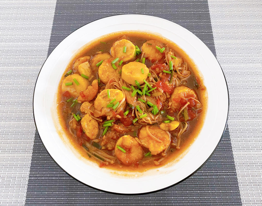 金针菇烧日本豆腐