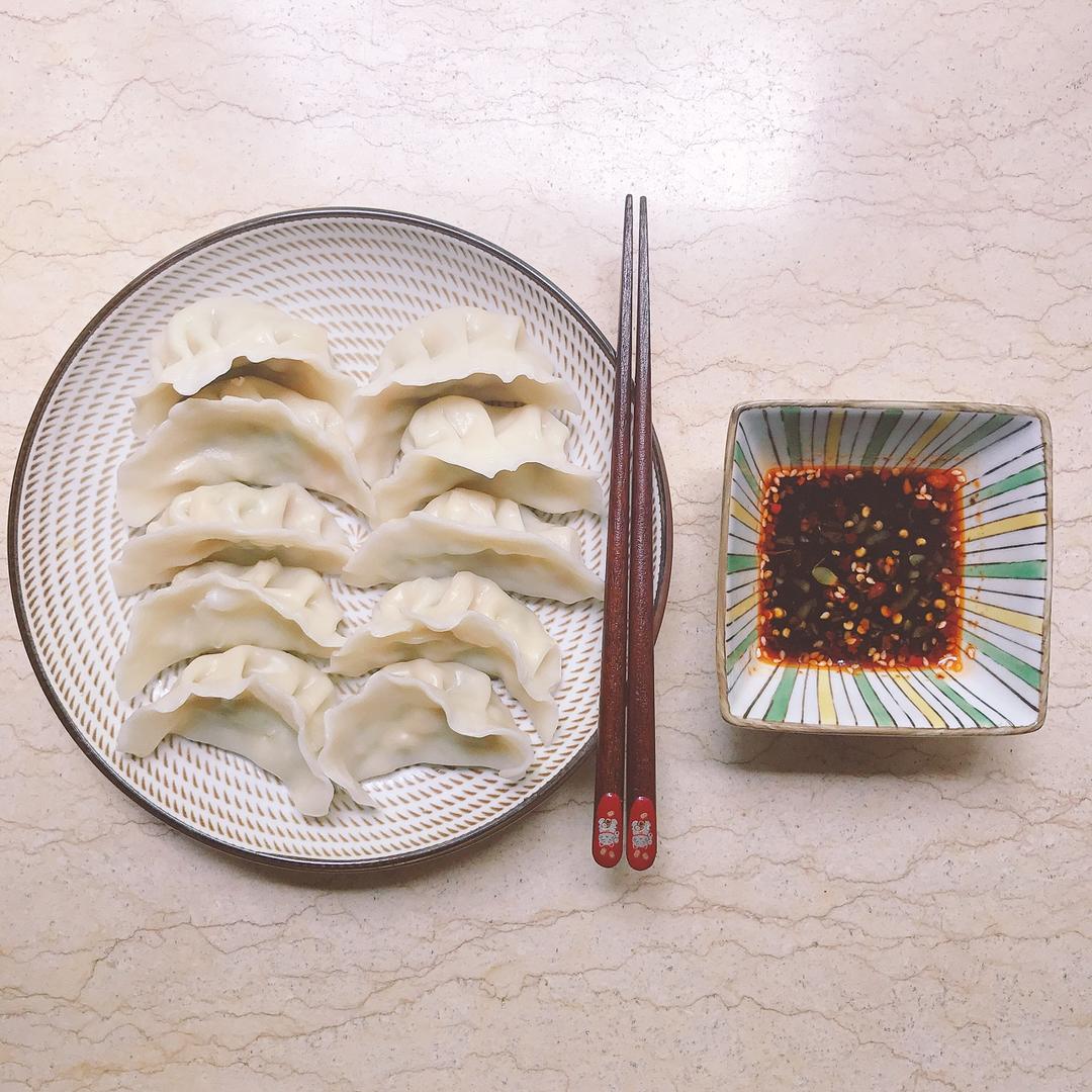 西葫芦鸡蛋虾仁三鲜饺子