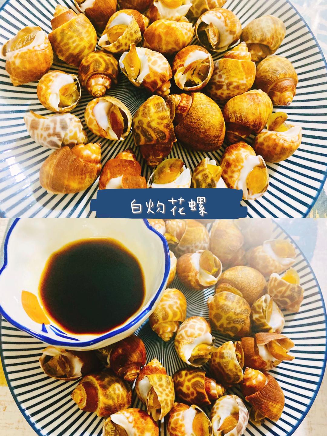 【白灼花螺】锅里煮一煮，原汁原味很好吃