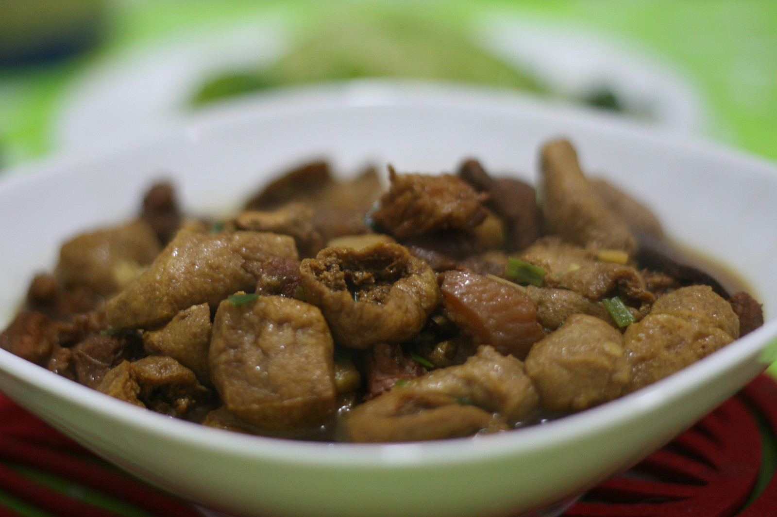 油豆腐烧肉